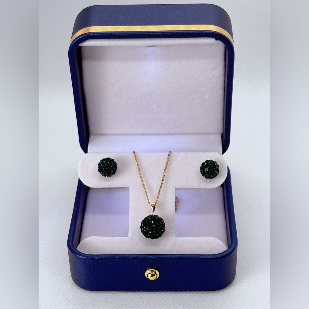 ✨ Authentic 18K Saudi Gold Necklace & Earring Set ✨